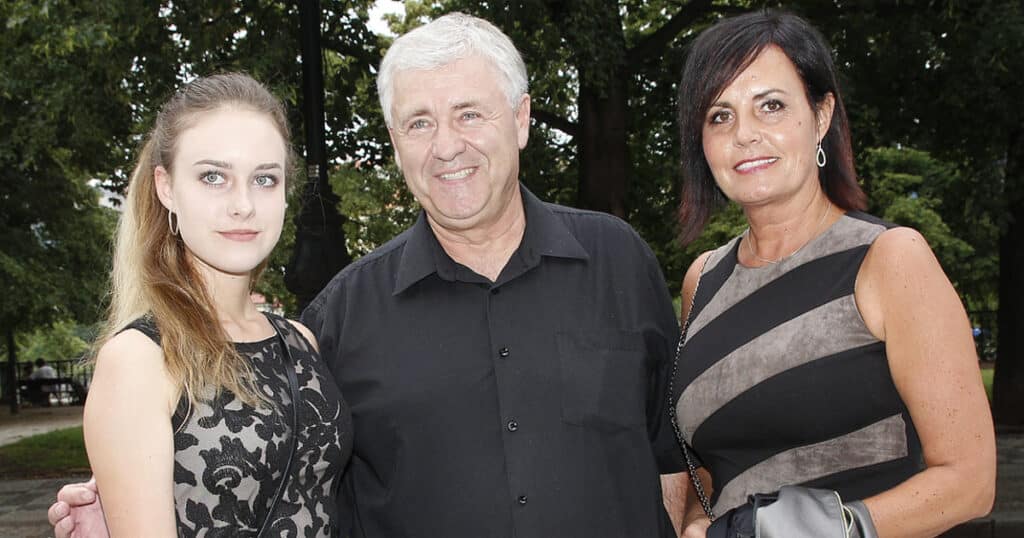 Eva a Vašek s dcerou