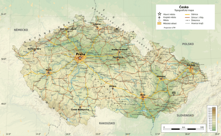 czechia geographic map czsvg