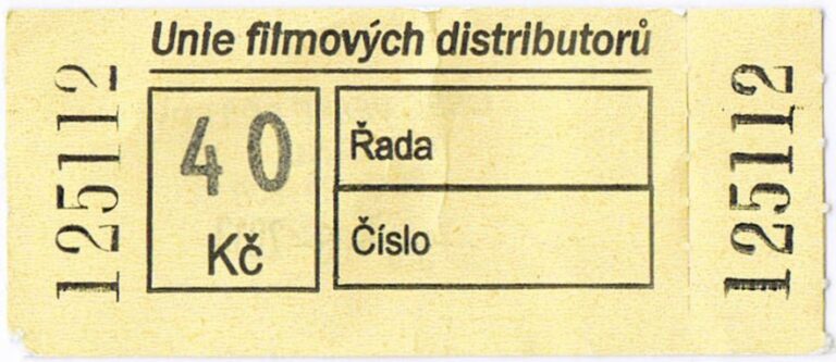 vstupenka do kina unie filmovych distributoru 40 kc